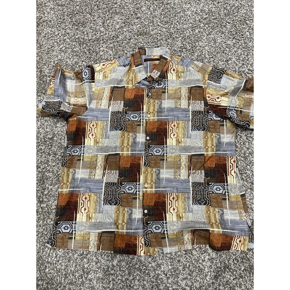 Tori Richard copy righted bottom down shirt (1858) - Picture 3 of 7